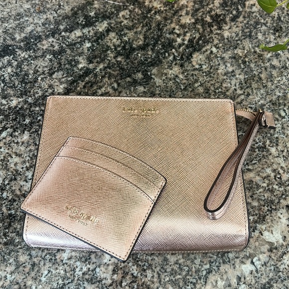 Kate Spade Wristlet and Card Holder - Picture 2 of 14